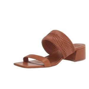 Vince Camuto Shamira Tan Brown Canyon Block Heel Sandals